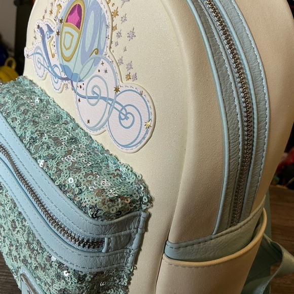 Cinderella’s Magical Carriage Sequin Loungefly - Picture 4 of 8